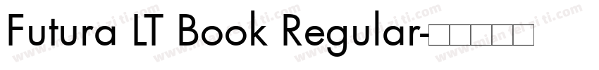 Futura LT Book Regular字体转换